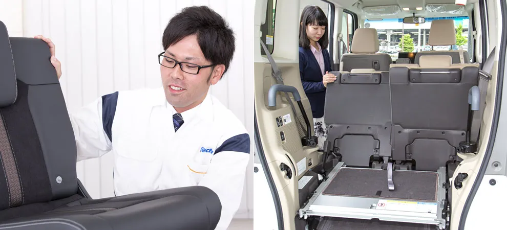 Interviews with development members and arrangement of seats for Honda N-BOX ramps