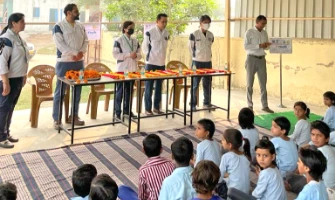 Donation of study supplies to schools in India