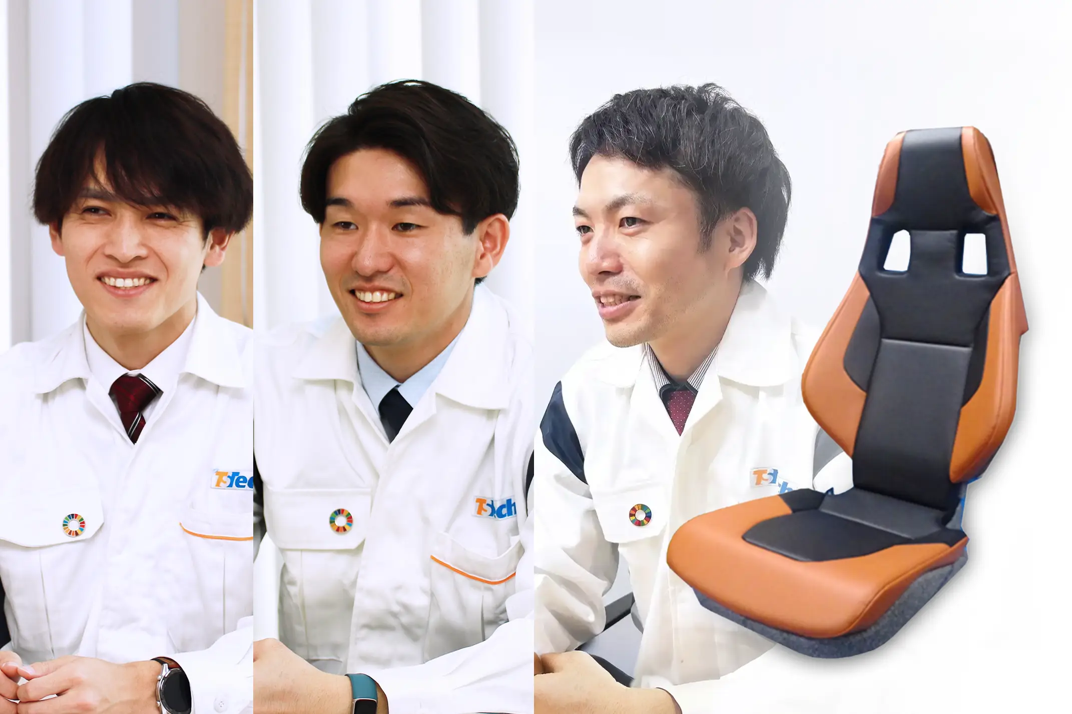 空飛ぶクルマのプロジェクトメンバーの3名