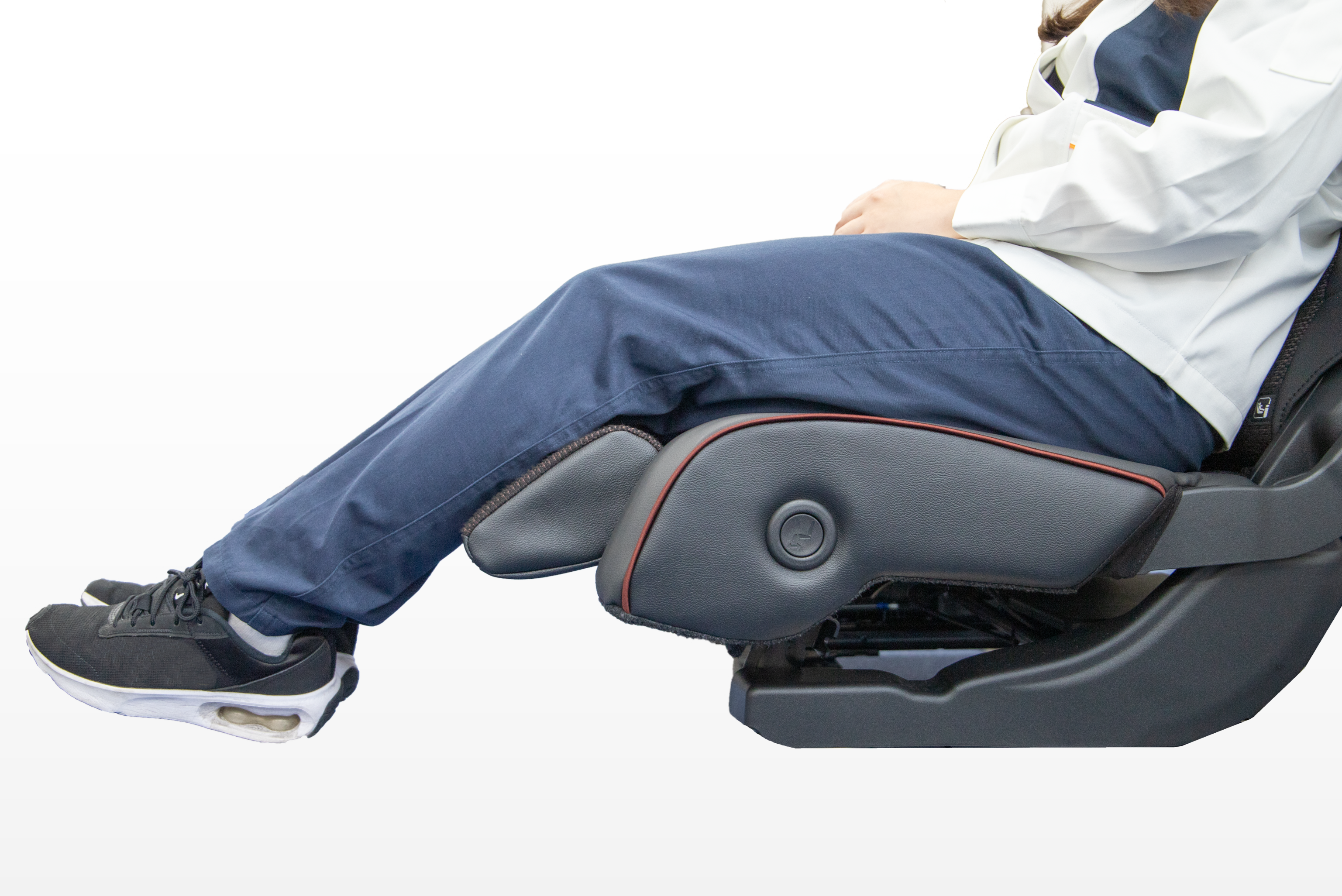 Photo of SPACIA's Maltese flap used as an ottoman.