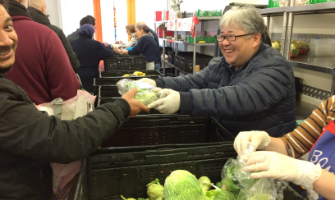 Distribution of food to the needy in Germany