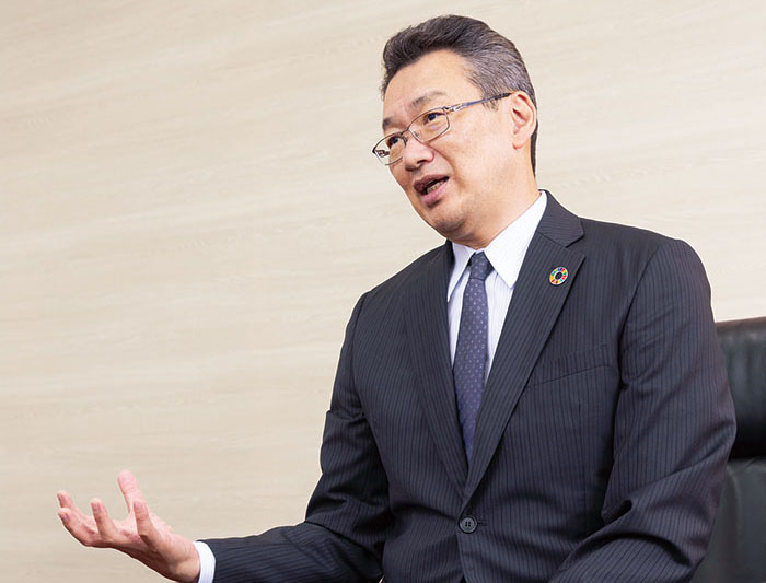 Photograph of DIRECTOR, MANAGING OFFICER Corporate Development and Engineering Division Executive General Manager  Eiji Toba