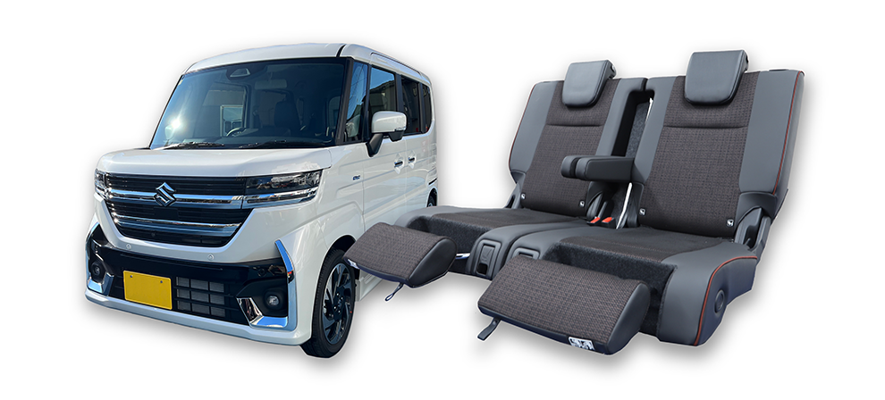 SUZUKI SPACIAの車両とリアシート