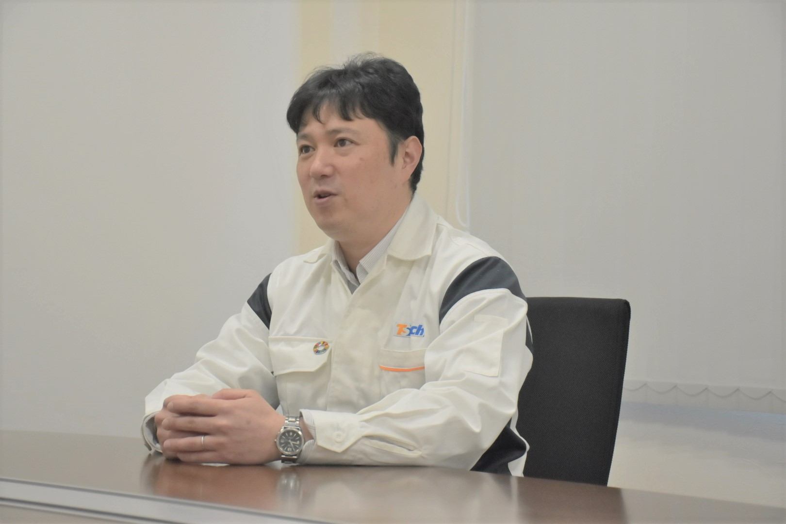 インタビューの様子